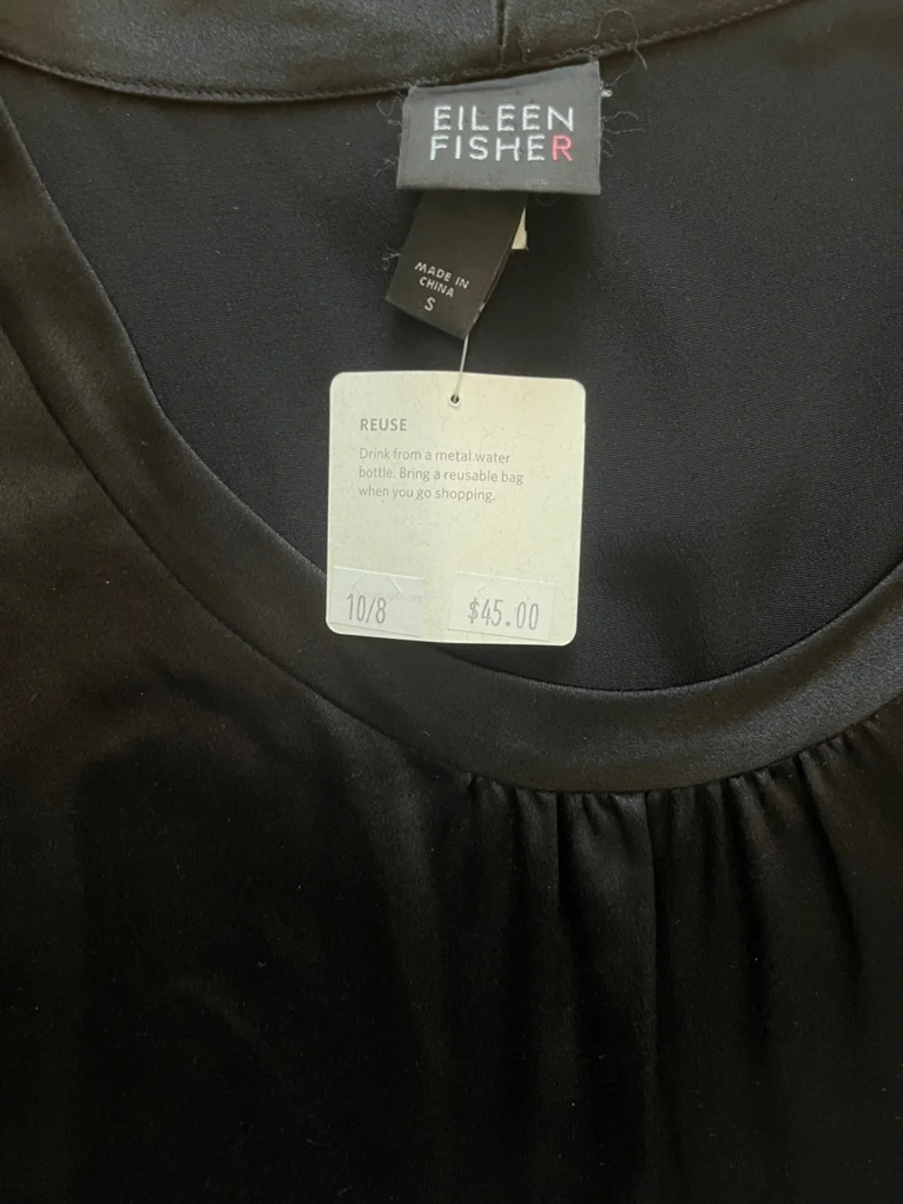 NWT Eileen Fisher 100% silk tank top - Picture 3 of 7